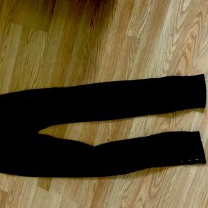 Leggings black with sequins on lower legs size medium from apt 9